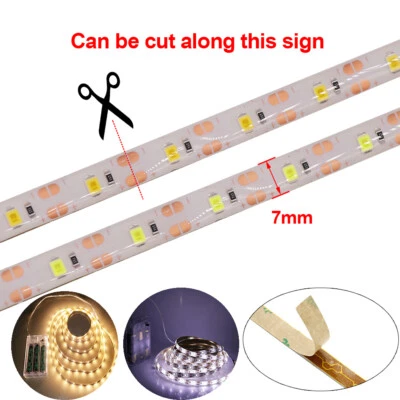 3AA Battery Power Led Strip Light SMD2835 1m 2m 3m 4m 5m Tape Flexible Lighting - Image 1 of 4