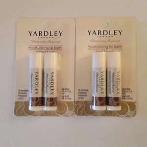 Lote de 2 paquetes de bálsamo labial hidratante Yardley. 2 bálsamos labiales por paquete. Coco y pera - Imagen 1 de 5