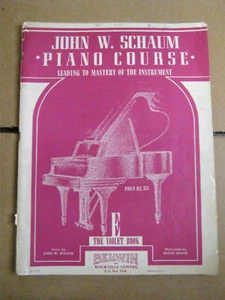 John W. Schaum Piano Course E: The Violet Book, Piano, Leading to Mastery c.1945 - Picture 1 of 2