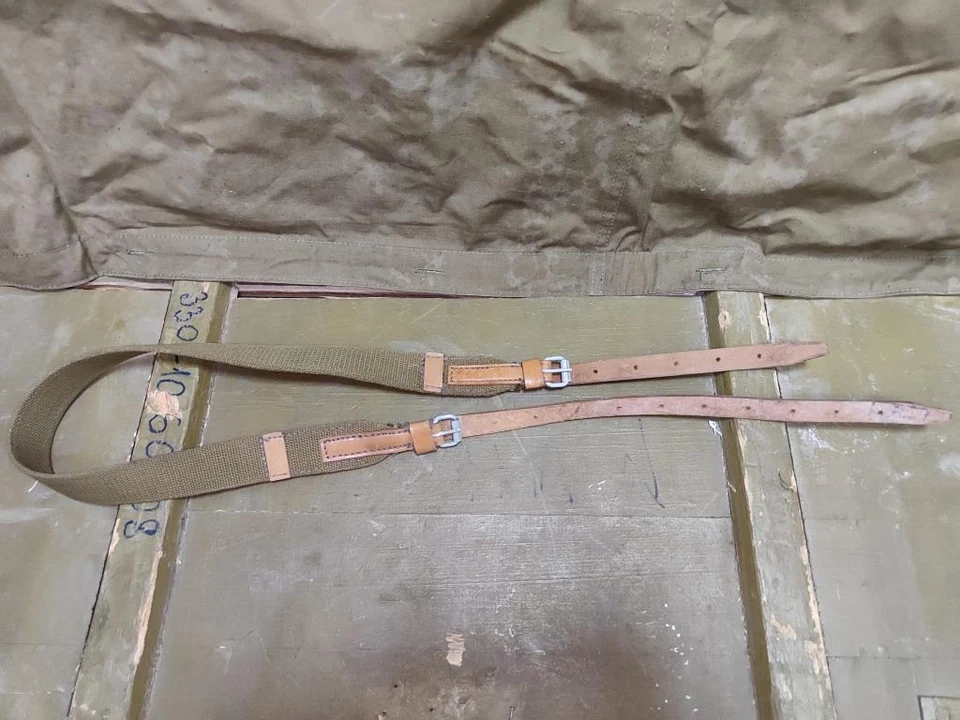 Vintage Sling Carrying Belt , Canvas Strap Russian Soviet Army USSR 1940-60s NOS - Image 1 of 4