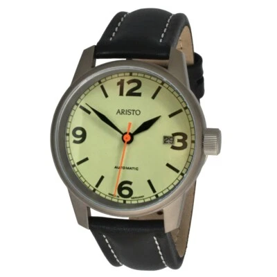 Aristo Orologio Automatico Unisex Svizzero In Titanio Modello 5H69Ti 5ATM 65g - Immagine 1 di 4