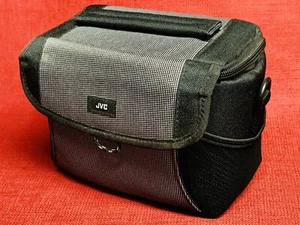 JVC Universal Camcorder Camera Bag Padded Pouch Soft Case Black/Gray 8”x 4”x 8”T - Picture 1 of 4