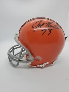 Joe Thomas Auto signierter Minihelm Beckett BAS authentifiziert braun HOF - Bild 1 von 12