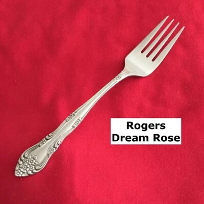 Tenedor de cena Rogers DREAM ROSE de 7" cubiertos de acero inoxidable Foto 1 de 4
