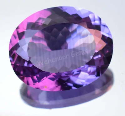 Piedra preciosa suelta certificada ovalada tamaño grande alejandrita cambio de color natural 53,40 quilates Foto 1 de 4