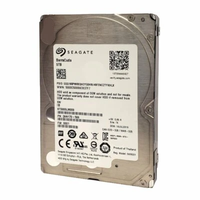 Seagate 5TB 2.5" Hard Drive ST5000LM000 BarraCuda Internal 5400RPM - Image 1 of 2