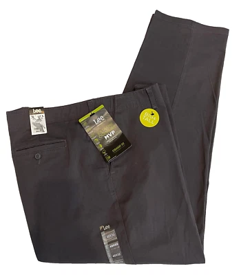 Pantalones informales LEE Extreme Comfort MVP para hombre calce recto grandes y altos 46X32 grises Foto 1 de 4