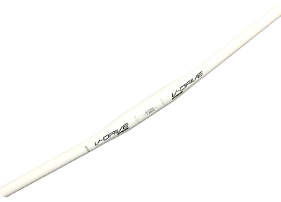 FSA V-Drive Alloy MTB Flat Handlebar 31.8mm Clamp 0mm Rise 600mm Wide White 234g - Image 1 of 4