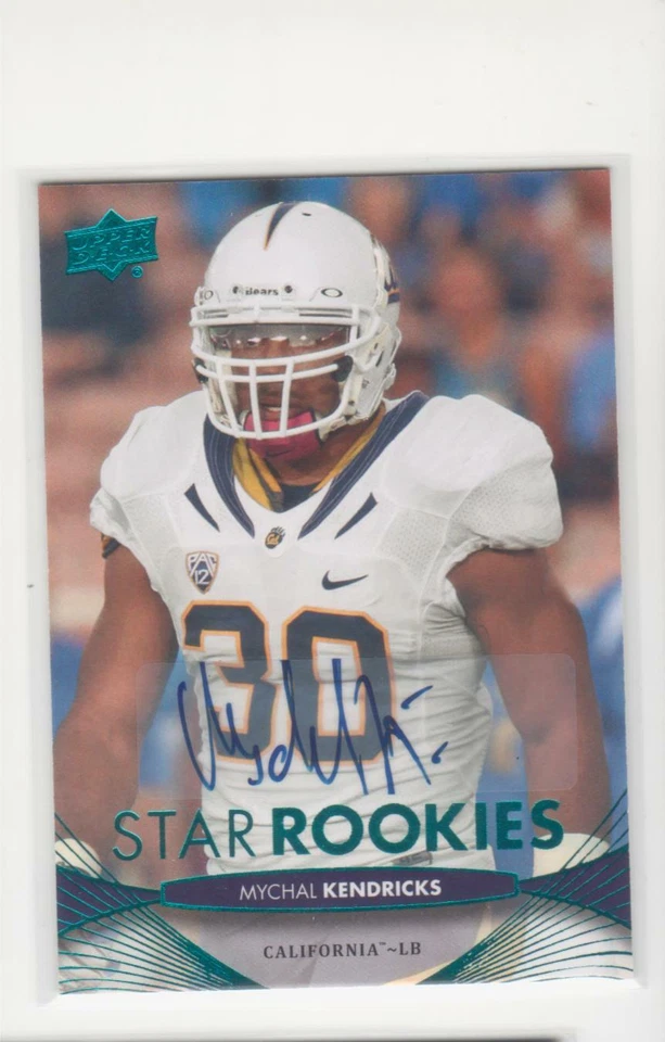 2012 Upper Deck Rookie Autographs #123 Mychal Kendricks CALIFORNIA UNIVERSITY - Image 1 of 1