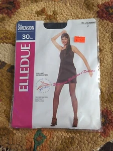 New ELLEDUE 30 Denier Tri-Dimensional Elasticity Pantyhose BluMarine Blue Size 2 - Picture 1 of 6