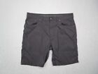 Prana Brion II Shorts Mens 36 Gray Stretch 9" Hike Outdoor Work Utility Camp