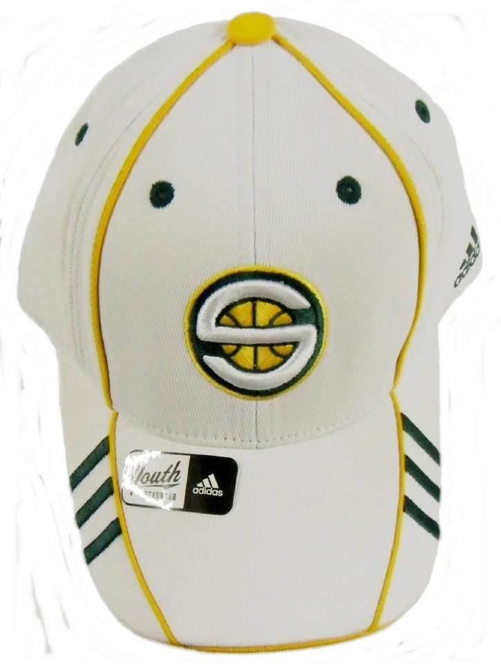 阿迪达斯西雅图Supersonics青年弹性结构化帽子 — 第 1/1 张图片