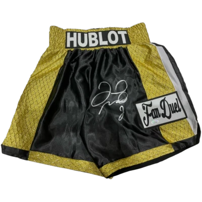 Floyd Mayweather Jr. Signed Autographed Boxing Trunks JSA Authenticated - Image 1 of 3