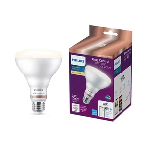 65-Watt Equivalent BR30 LED Smart Wi-Fi Daylight (5000K) Light Bulb Powered by W - Picture 1 of 11