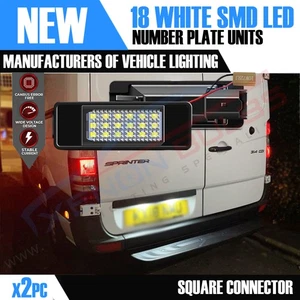 x2 PIECES MERCEDES BENZ SPRINTER VITO VIANO NUMBER PLATE LED LAMP LIGHT SET - Picture 1 of 7