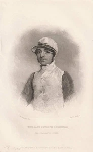 1835 Patrick Connelly Jockey Pferdesport England Reiter Stahlstich-Porträt - Picture 1 of 1