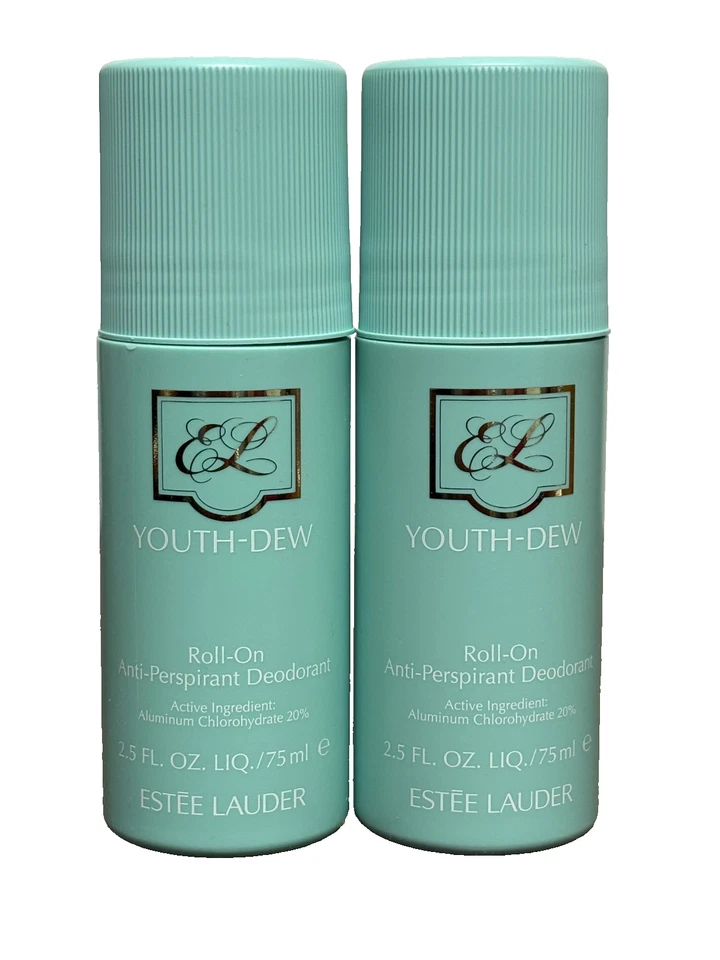 2x DESODORANTE ANTITRANSPIRANTE YOUTH ORVALHO ROLL-ON 2,5 oz/75 ml cada NOVO - Imagem 1 de 4