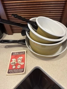 Vintage Mirro Harvest Gold Pot/Pan 7 pc Set - Picture 1 of 14