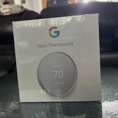 Google Nest G4CVZ Programmable Wi-Fi Thermostat Fog (Grey Gray) WIFI GA02083-US - Image 1 of 4