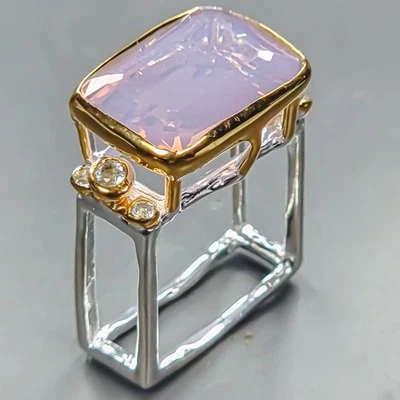 Joyería Anillo Cuarzo Lavanda Natural 16 quilates Plata de Ley 925 Talla 6/R442596 Foto 1 de 4