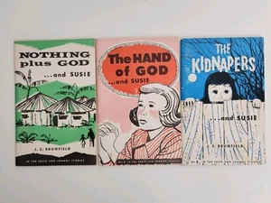 Nothing Plus God & Susie & Johnny Series J C Brumfield 1945 Christian Book Lot - Picture 1 of 8