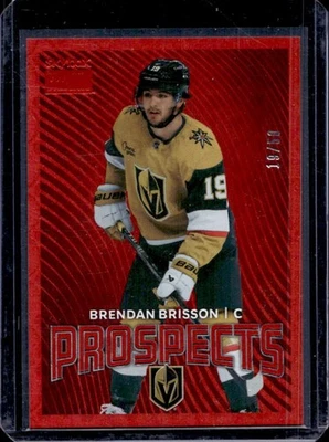 2024-25 Upper Deck Skybox Metal Brendan Brisson Prospects Star Rubies RC #19/50 Foto 1 de 2
