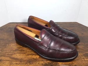 Vintage Allen Edmonds Cole Leather Penny Loafers Men's Size 11 C Shoes - Picture 1 of 9