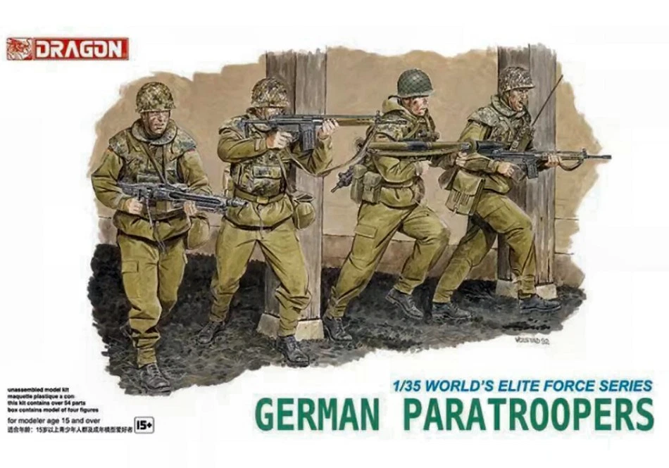 DRAGON D3021 GERMAN PARATROOPERS KIT 1:35 Modellino - Immagine 1 di 1