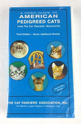 A Video Guide To American Pedigreed Cats VHS Tape 3rd Edition Cat Fanciers Assoc - Image 1 of 4