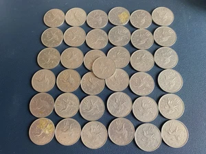 Bundle Joblot of x37 Old Style 10p UK Coins-1968-1980 - Picture 1 of 4