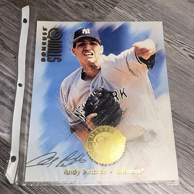 Andy Pettitte 97 Donruss Studio Master Strokes 8x10 #6 4800/5000 - Image 1 of 3