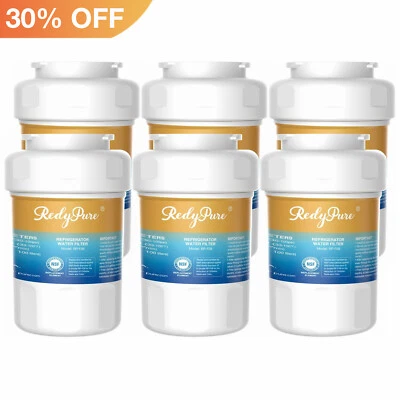 6 Pack Fit for GE SmartWater MWF MWFP GWF HWF 46-9991 Refrigerator Water Filter - Image 1 of 4