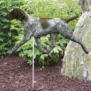 German Shorthaired Pointer Outdoor Garden Sign Hand Painted Figure - Picture 1 of 1