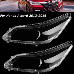 Replace Lenses For Honda Accord 2013-2016 Headlight Lens Cover Headlamp Shell - Picture 1 of 10