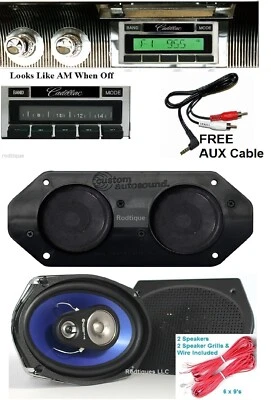 1967-1968 Cadillac Radio + Stereo Dash Replacement Speaker + 6x9's 230 - Image 1 of 4