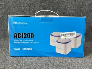 BlueShadow Mesh Router AC-1200 Cuka-M1200C Dual-Band Whole Home Wi-Fi System - Picture 1 of 13
