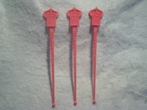 3 DUNE VINTAGE SWIZZLE STICKS, hotel e country club, bevande, vetro vegas - Foto 1 di 2