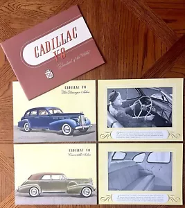 Original 1938 Cadillac V•8 Portfolio Verkaufsprospekt mit 4 Platten | Limousine | Conv. - Bild 1 von 13