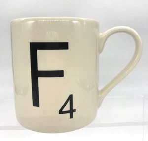 Scrabble Word Game Letter F4 Mug Cup Wild & Wolf Triple Letter Score 12 oz EUC - Picture 1 of 10