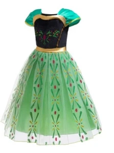 NEW Princess Ana Frozen Dress Girls Halloween Costume - Picture 1 of 8