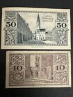 Banknoty awaryjne Pfennig Görlitz, Gorzno, Graasten 10 sztuk oryginalne #AKB105