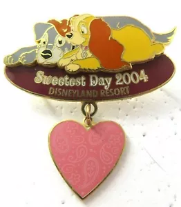 Disney Pin DLR - Sweetest Day 2004 (Lady & The Tramp) LE 1000 #33644 - Picture 1 of 2