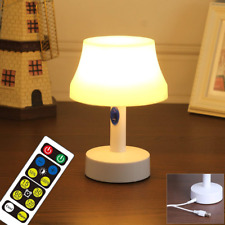 WRalwaysLX Bedside Table Lamp with Timer Night Light Battery Operated lamp... 