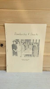 Vintage Maine Sandwiches and Snacks Small Handmade Cookbook 1950 - Picture 1 of 5