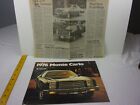 Chevrolet Chevy Monte Carlo 1976 ads clippings car brochure C101
