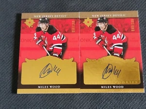 2016-17 UD ULTIMATE COLLECTION MILES WOOD RRA-MW #ed /199 2 ROOKIE AUTO CARD LOT - Picture 1 of 1