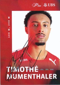 Timothé MUMENTHALER - Svizzera, oro EM 2024 atletica, autografo originale! - Foto 1 di 1