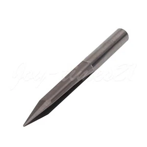 3PCS 6mm Double Flûte Autocollant Fente Droite 25° 0.6mm Routeur Embouts Fraisage - Photo 1/7