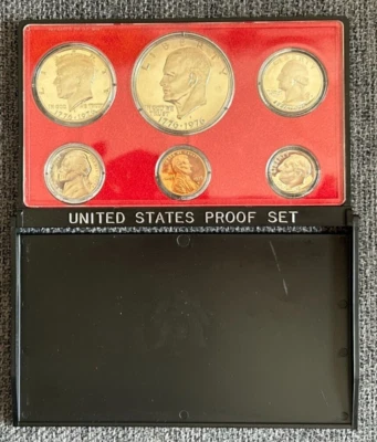 1975 "s" Proof Set Original Box 6 Coins Mint - Image 1 of 4