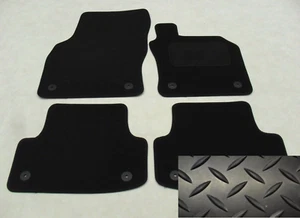 Fits Audi A3 2016-2020 Fully Tailored Deluxe Rubber Car Mats in Black 8 Fixings - Picture 1 of 12